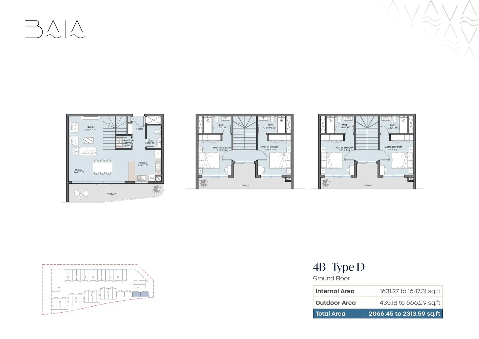 Floor plan for Type D
