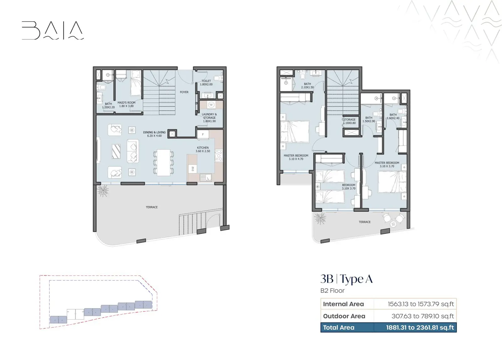 Floor plan for Type A