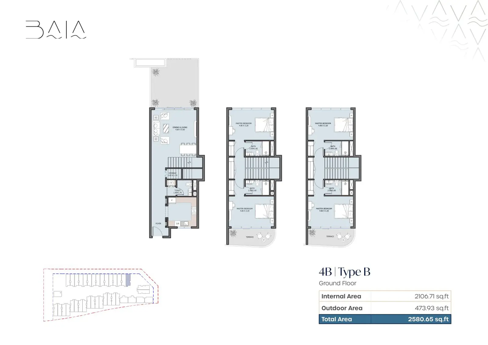 Floor plan for Type B