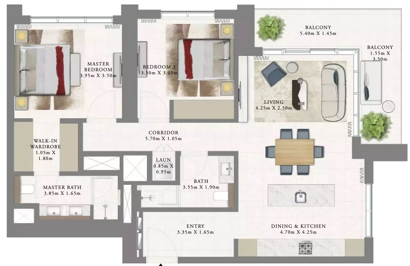 Floor plan for Type 2