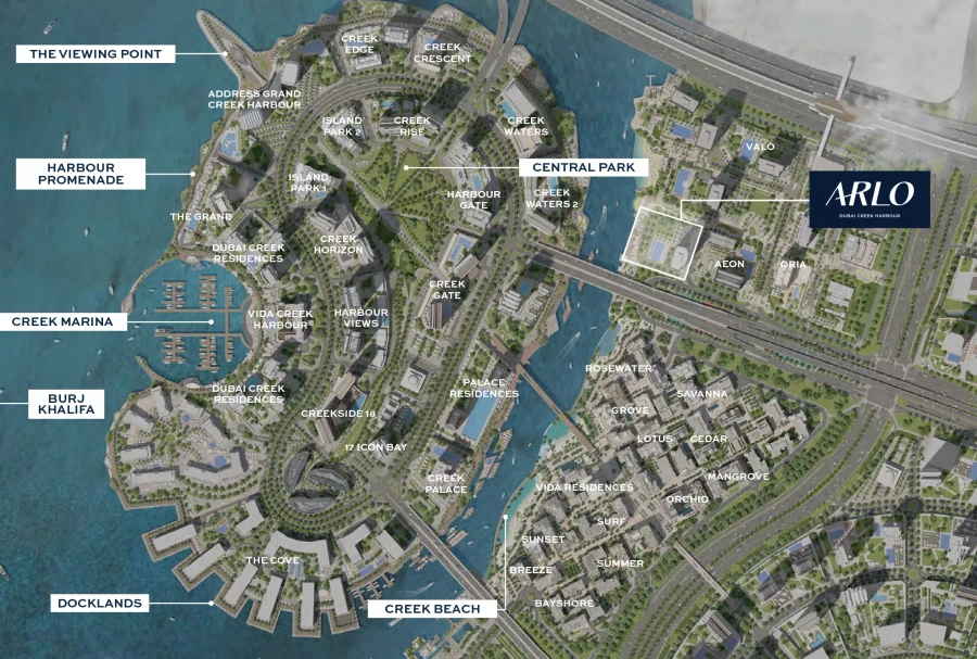 Arlo by Emaar Properties master plan