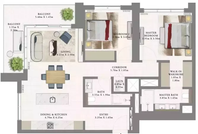 Floor plan for Type 3