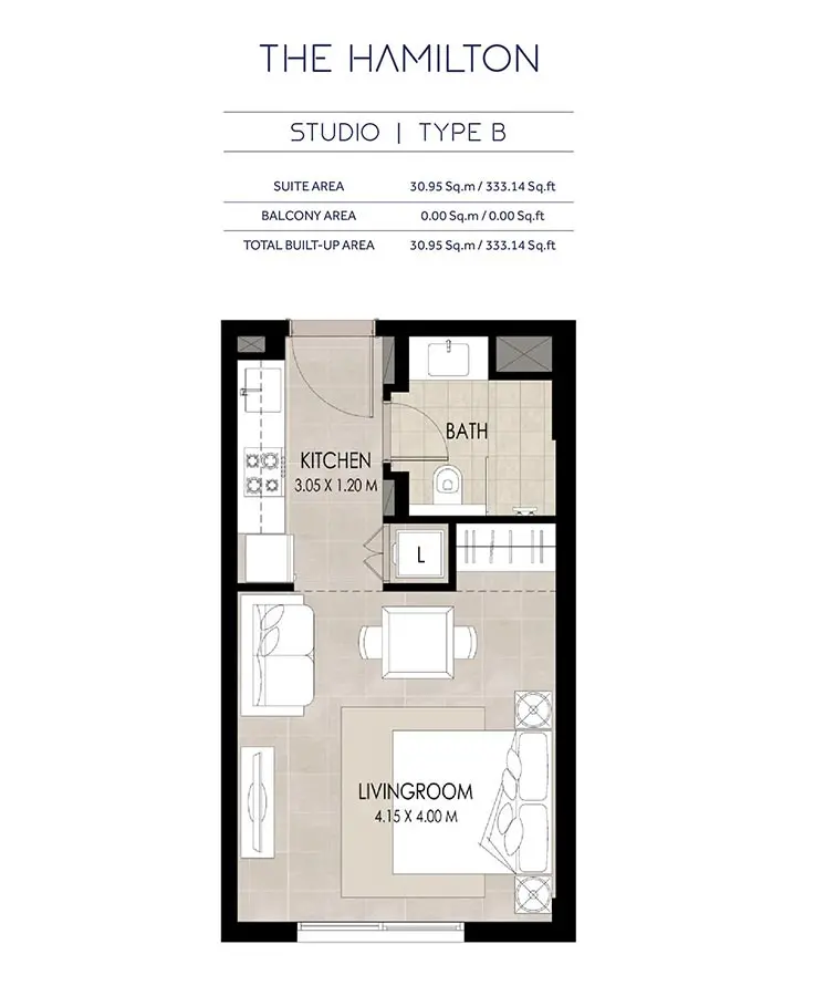 Floor plan for Type B