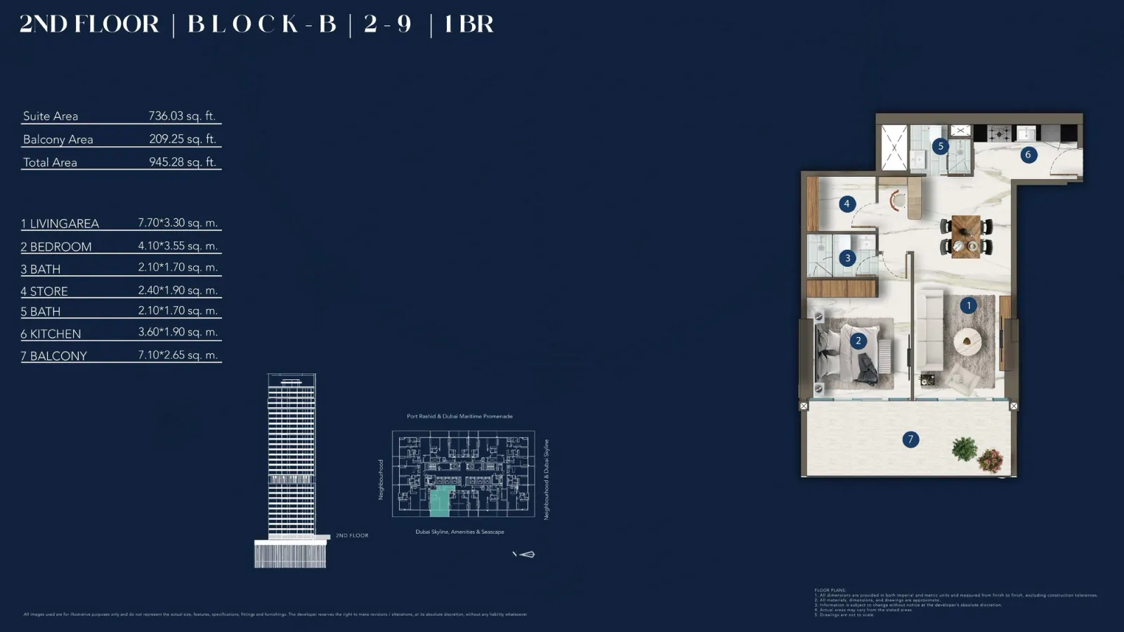 Floor plan for Type 2-9