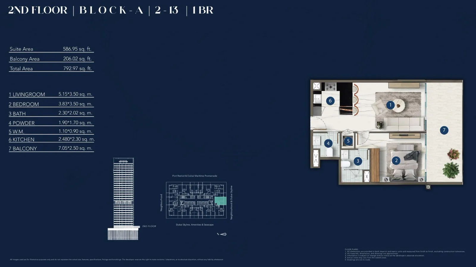 Floor plan for Type 2-13