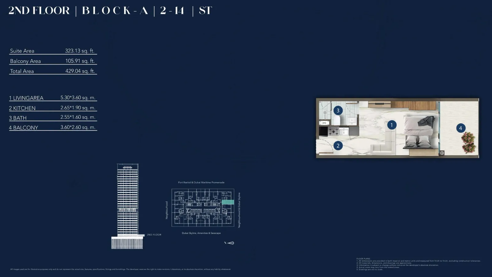 Floor plan for Type 2-14