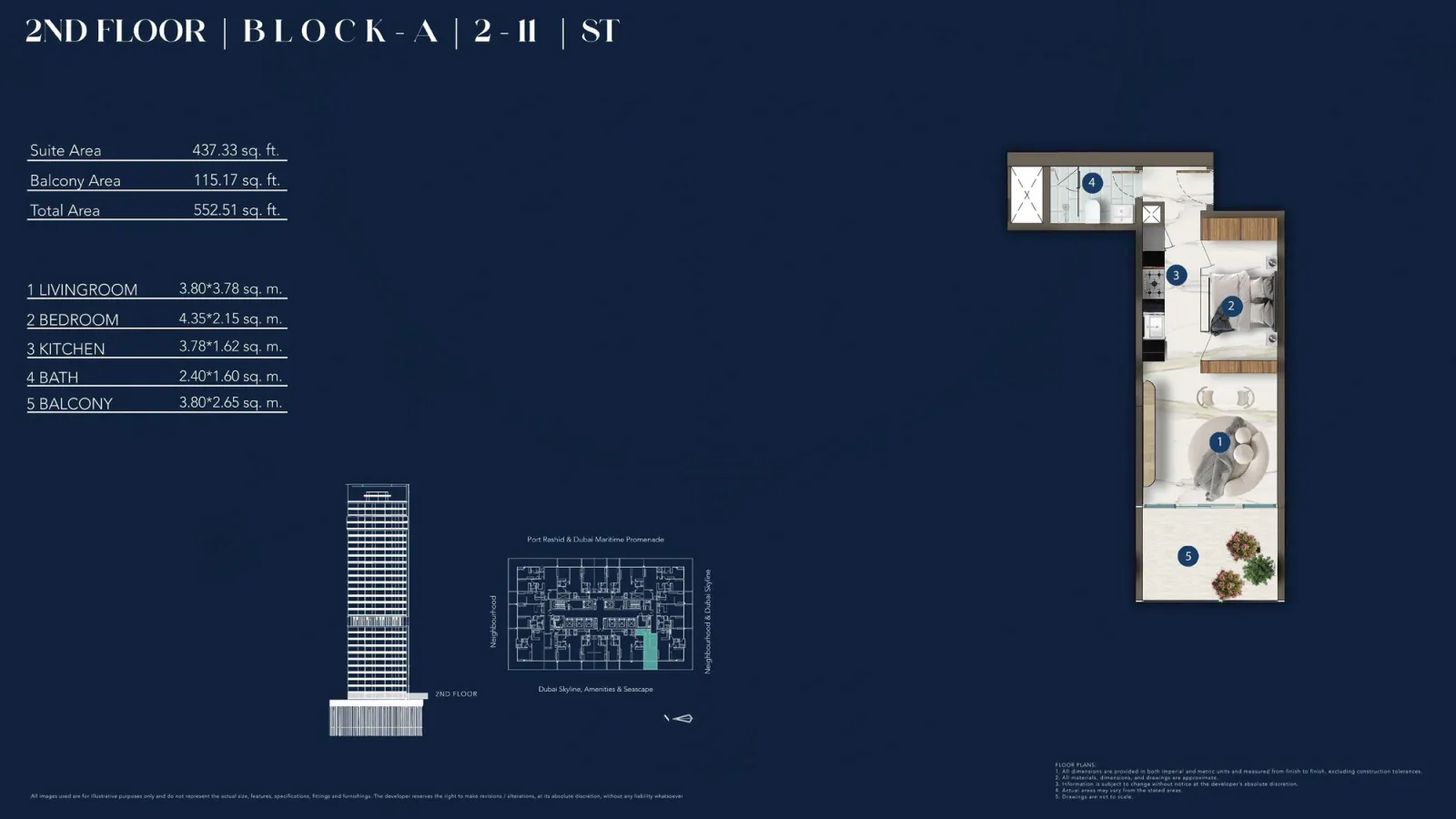 Floor plan for Type 2-11