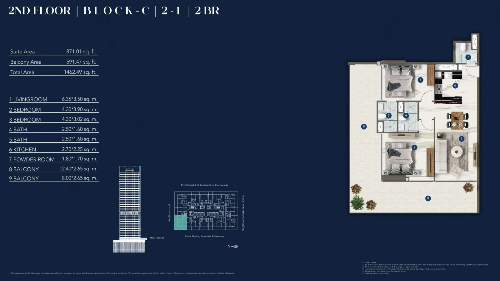 Floor plan for Type 2-1
