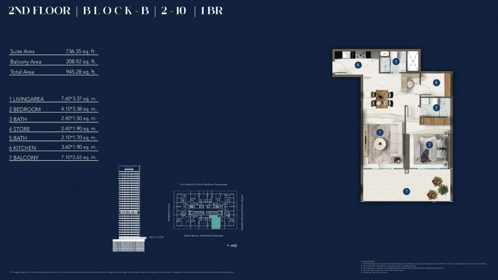 Floor plan for Type 2-10
