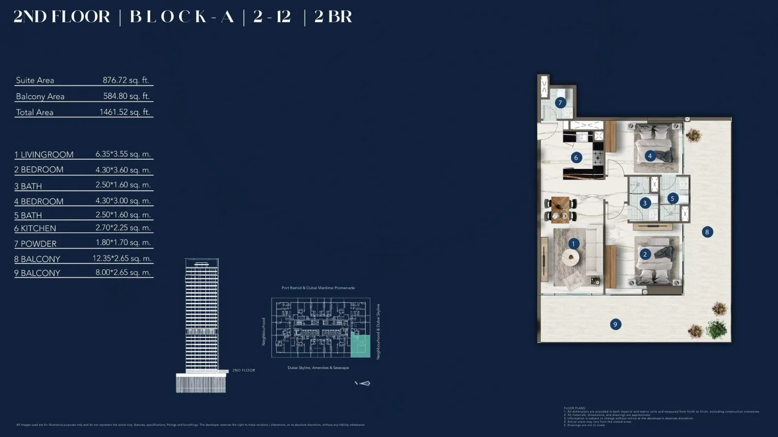 Floor plan for Type 2-12