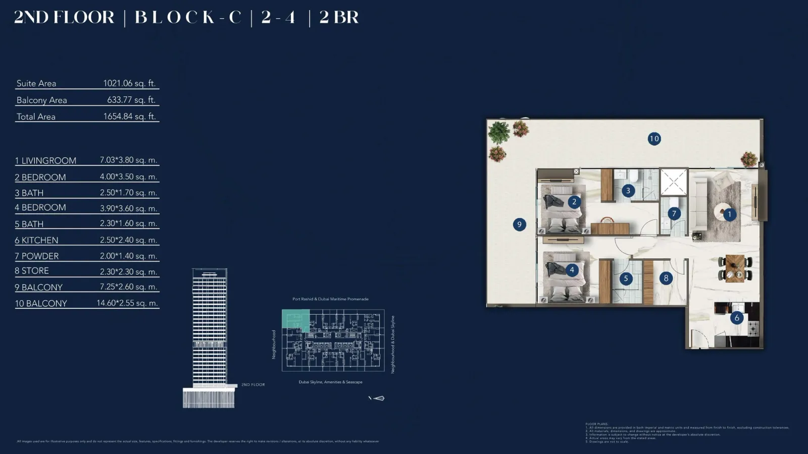 Floor plan for Type 2-4