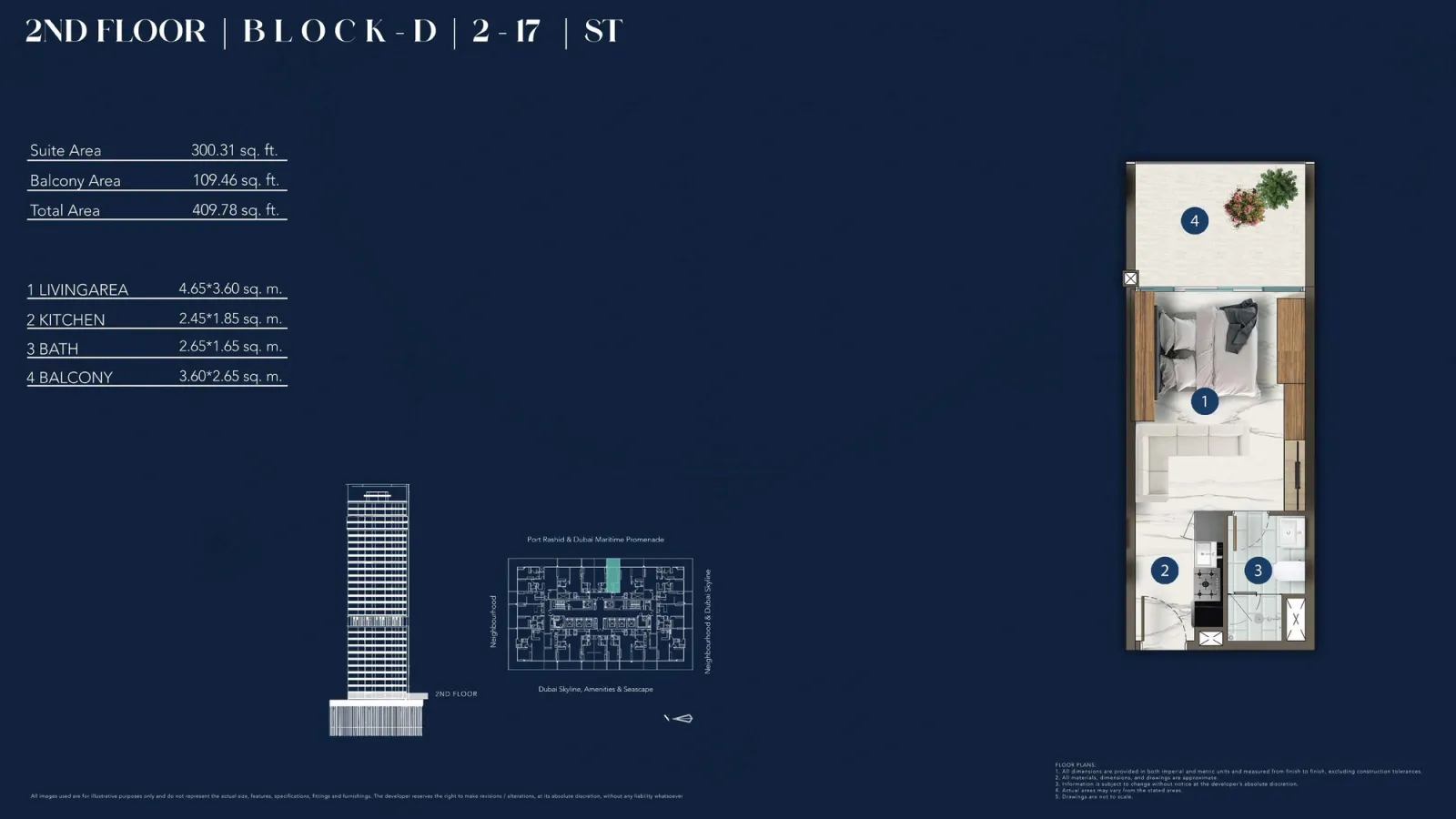 Floor plan for Type 2-17