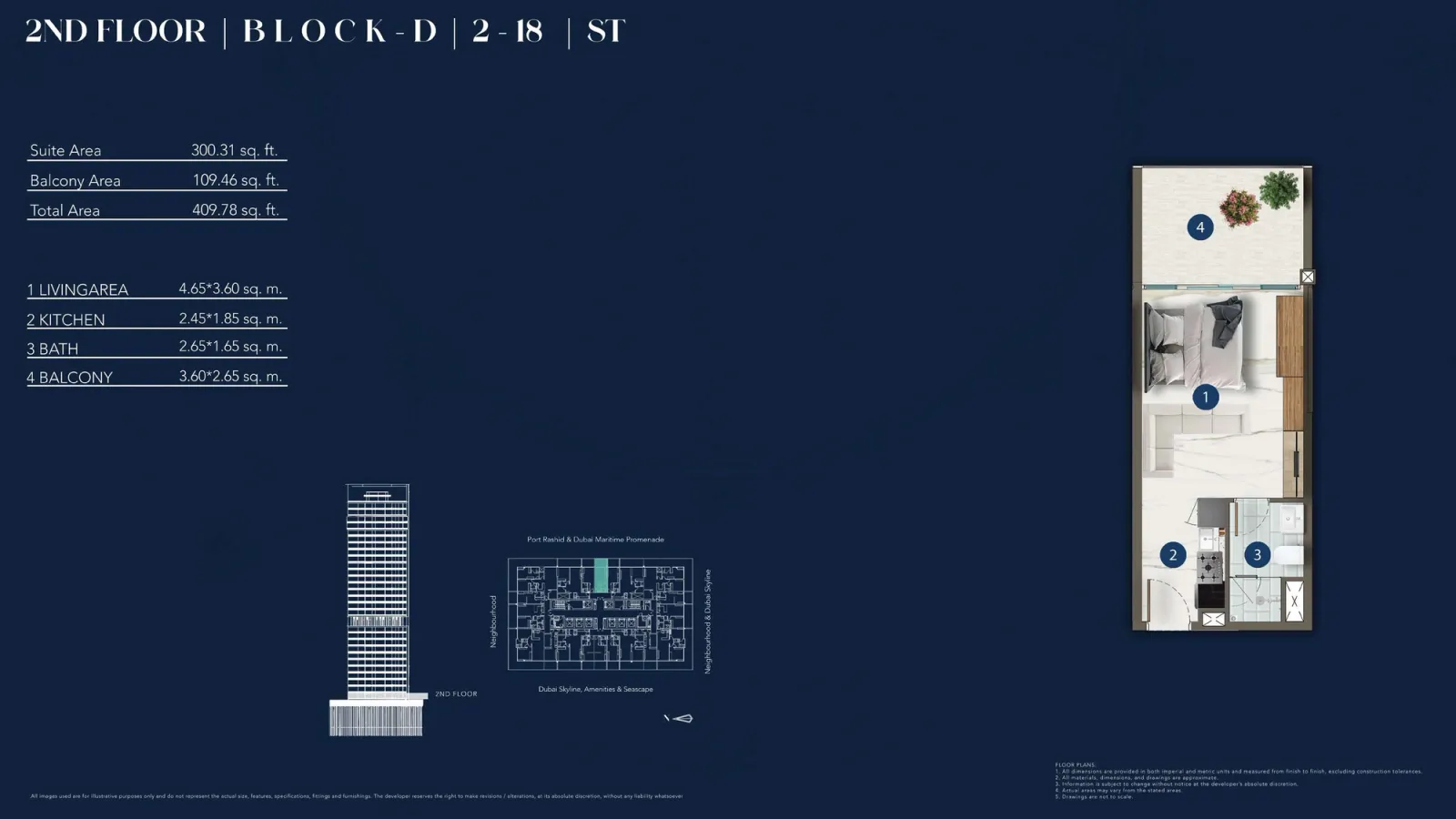 Floor plan for Type 2-18