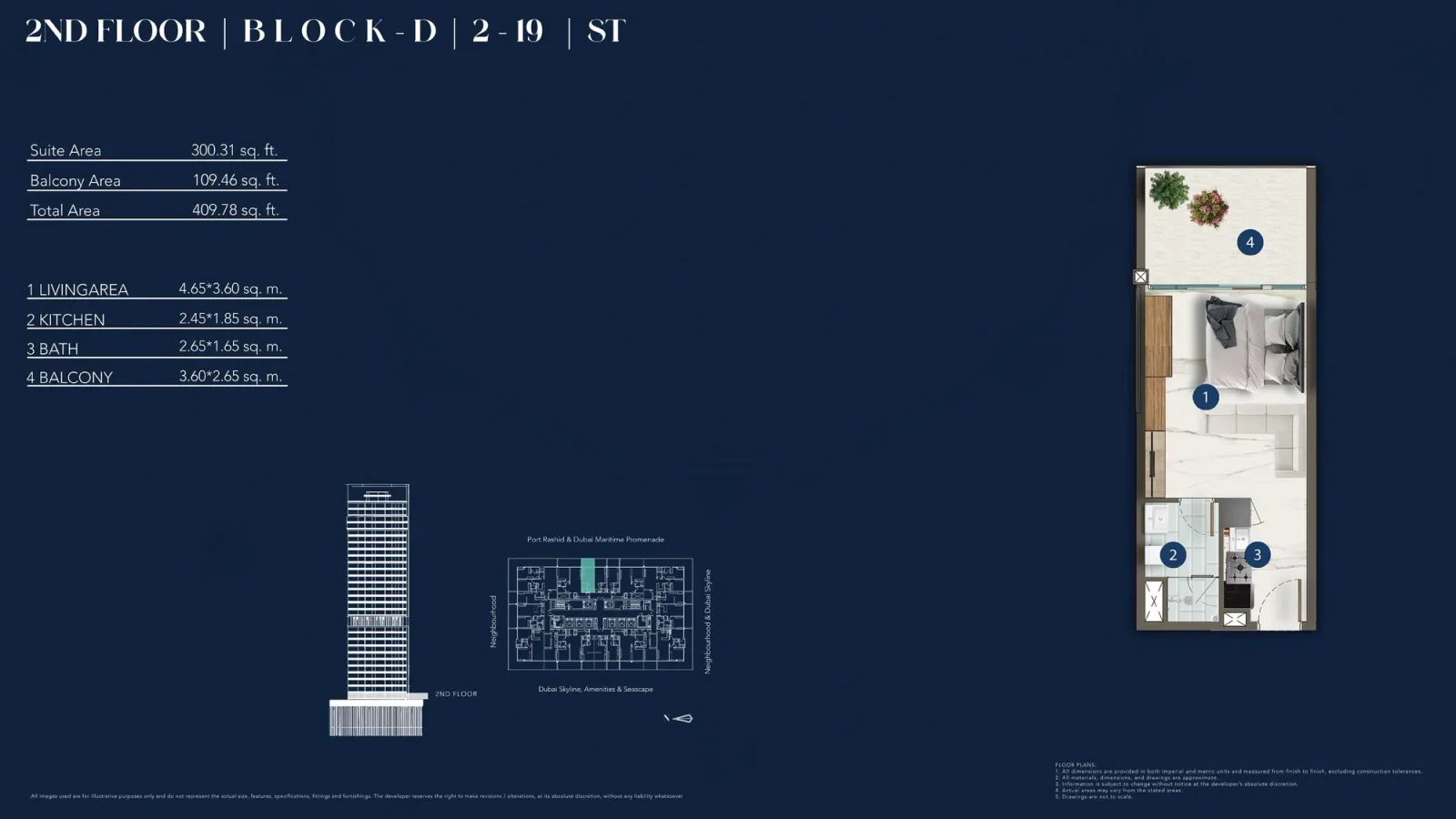 Floor plan for Type 2-19