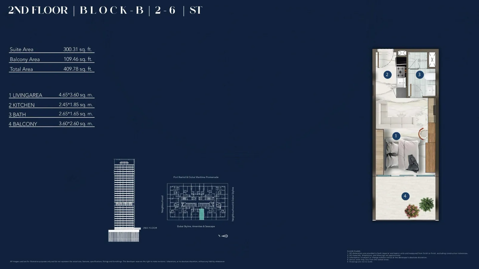 Floor plan for Type 2-6