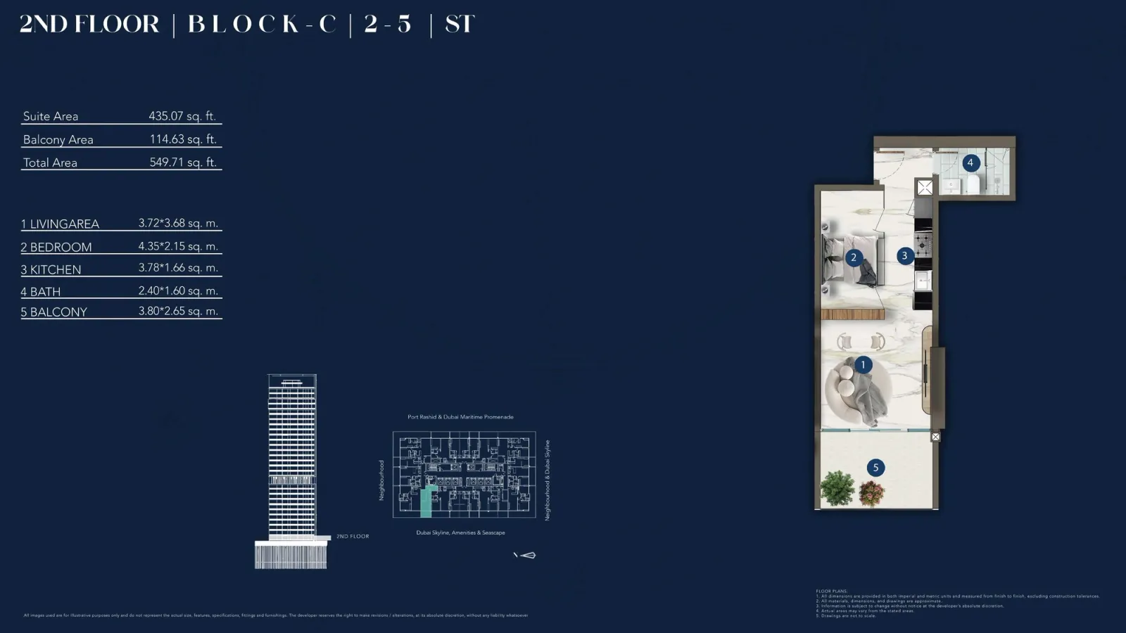 Floor plan for Type 2-5