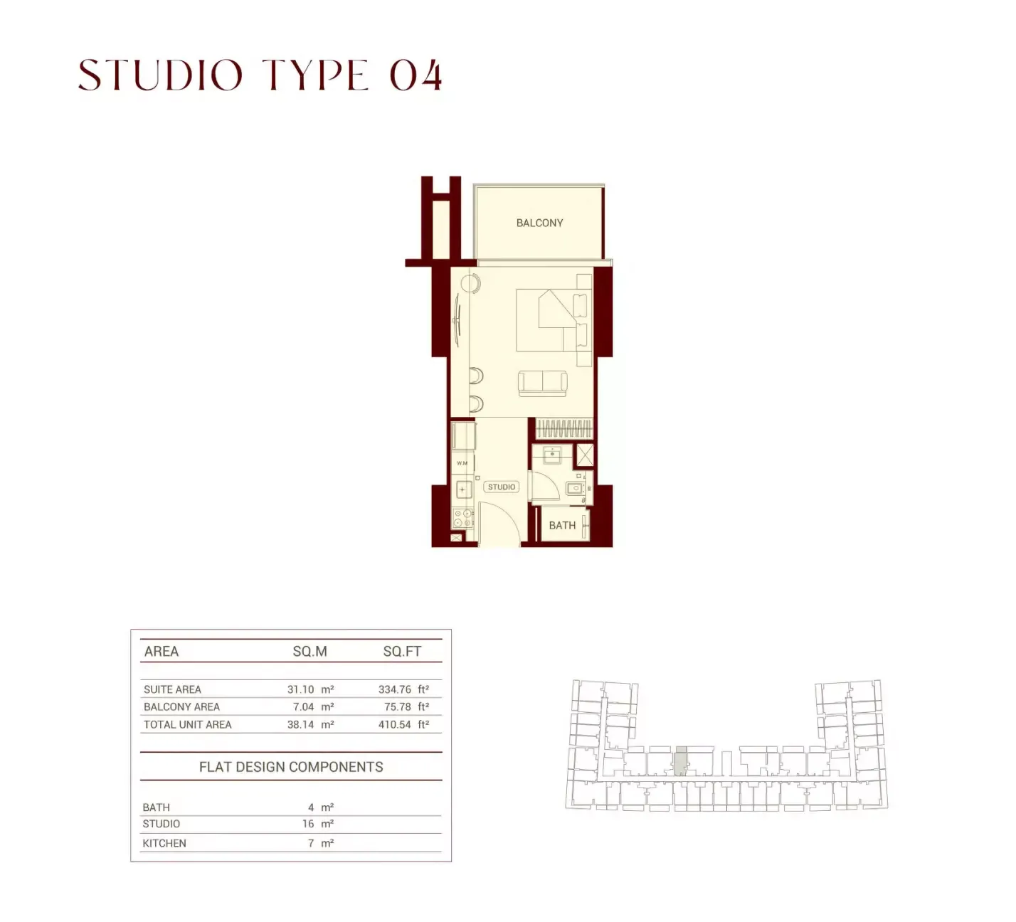 Floor plan for Type 04
