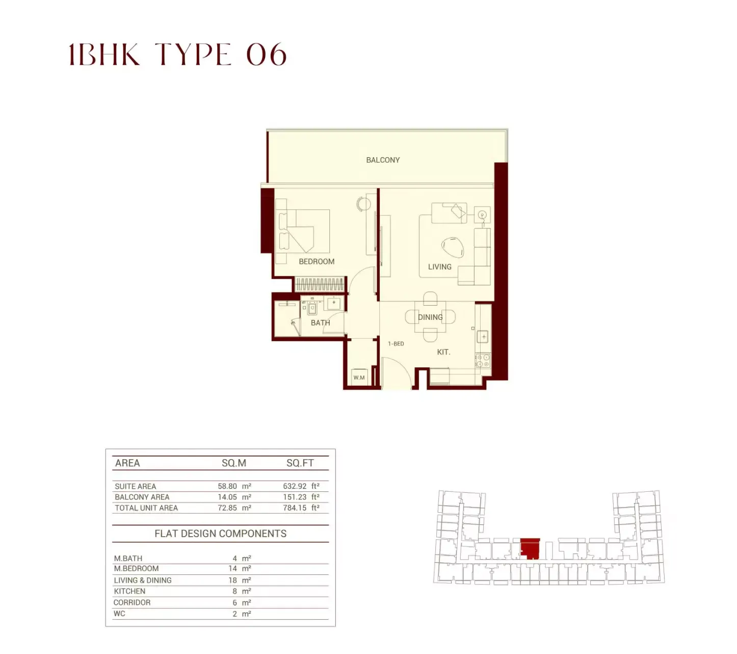 Floor plan for Type 06