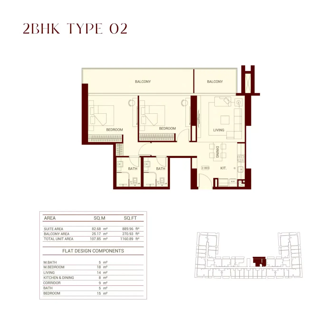 Floor plan for Type 02