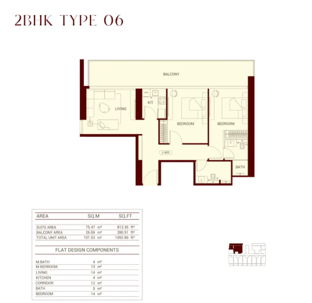 Floor plan for Type 06