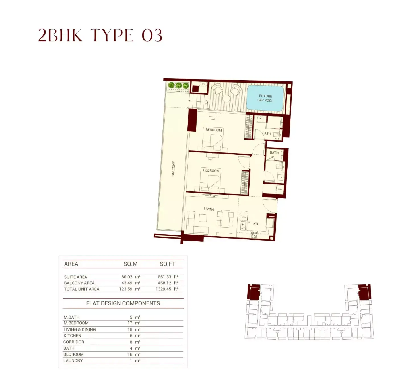 Floor plan for Type 03
