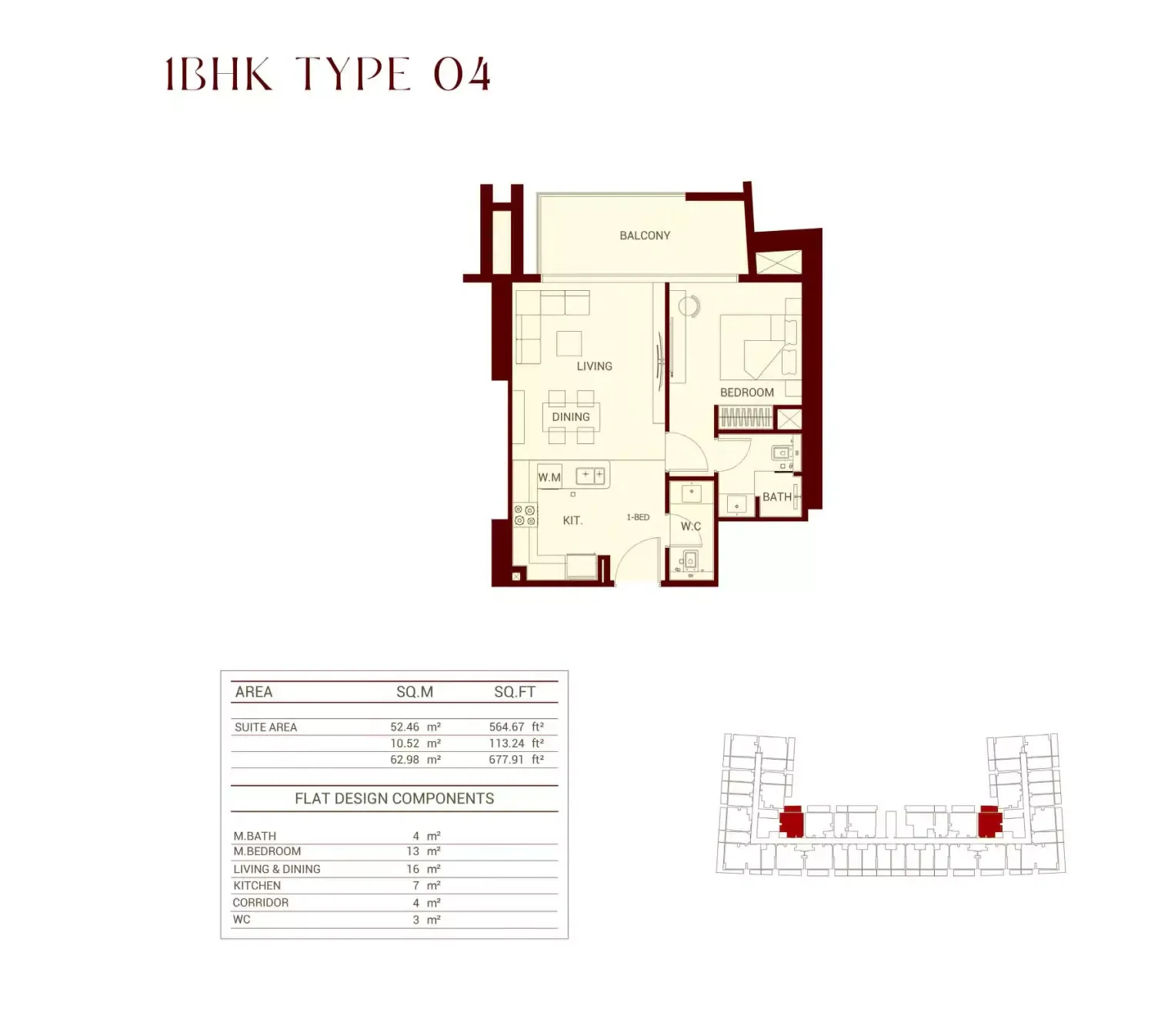 Floor plan for Type 04