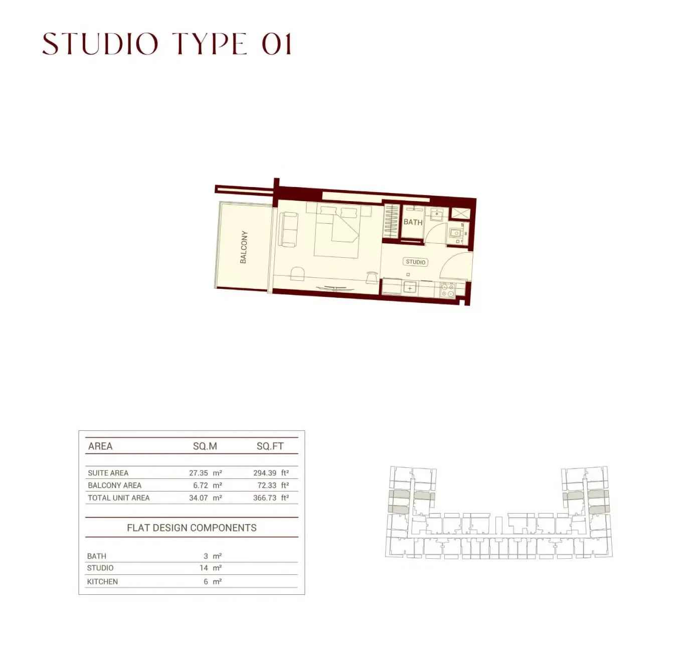 Floor plan for Type 01