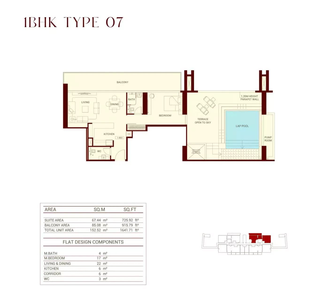 Floor plan for Type 07