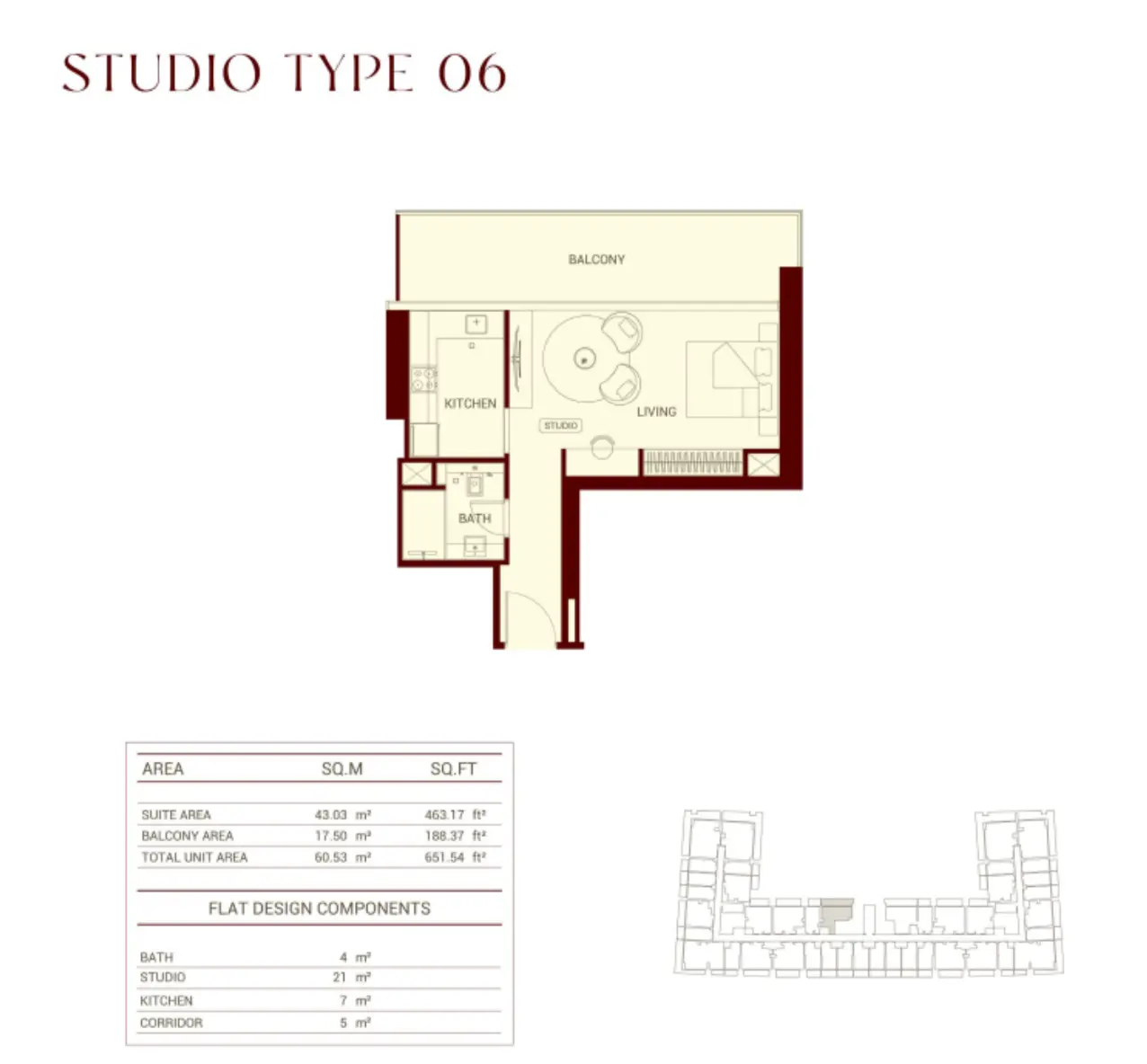 Floor plan for Type 06