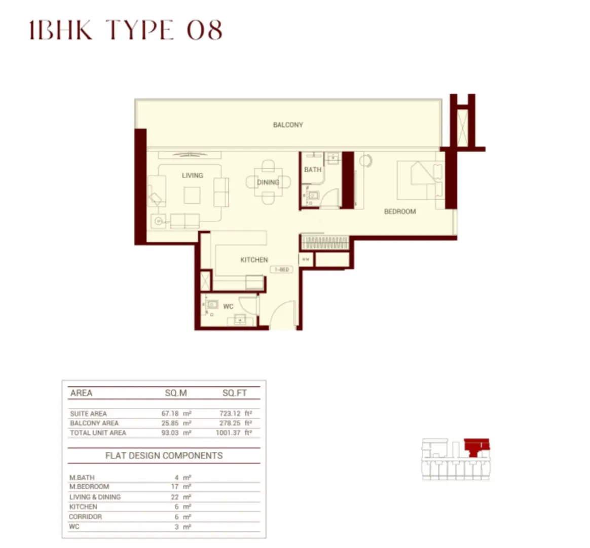 Floor plan for Type 08