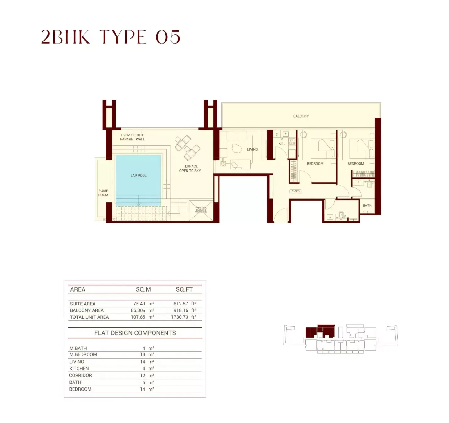Floor plan for Type 05