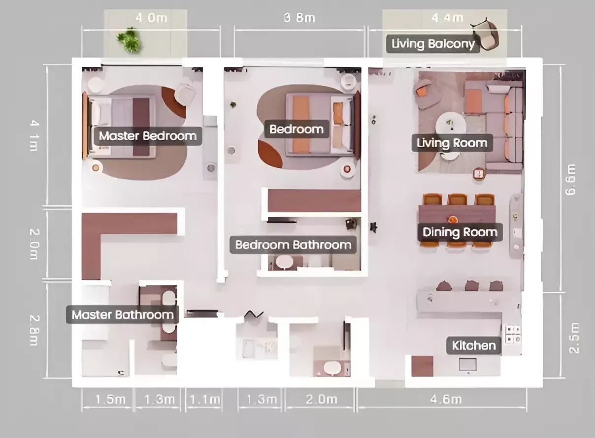 Floor plan for Type A