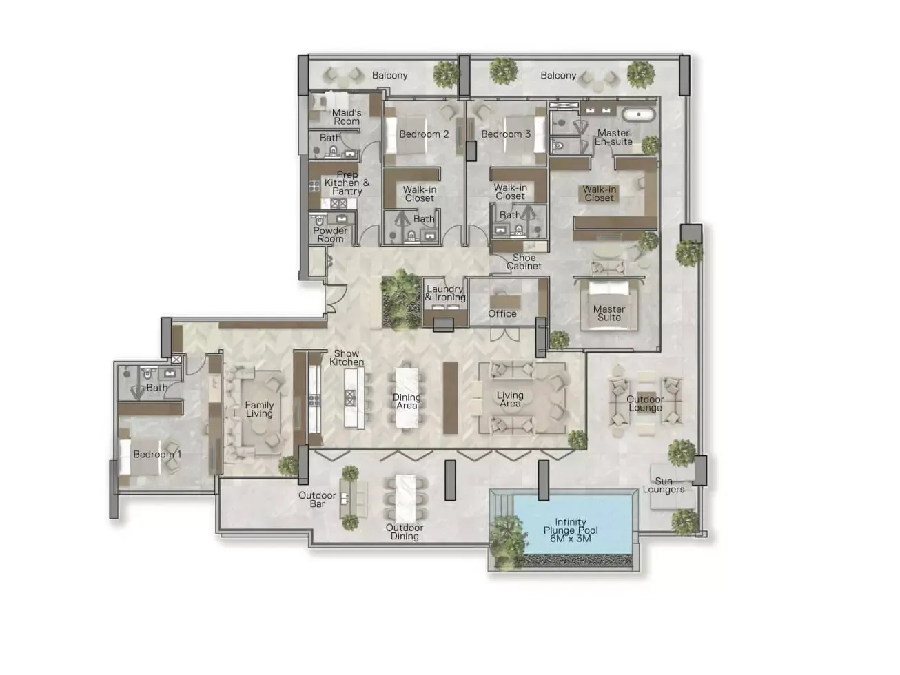 Floor plan for Type B