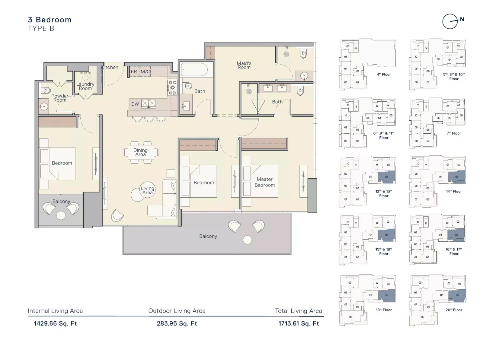 Floor plan for Type C