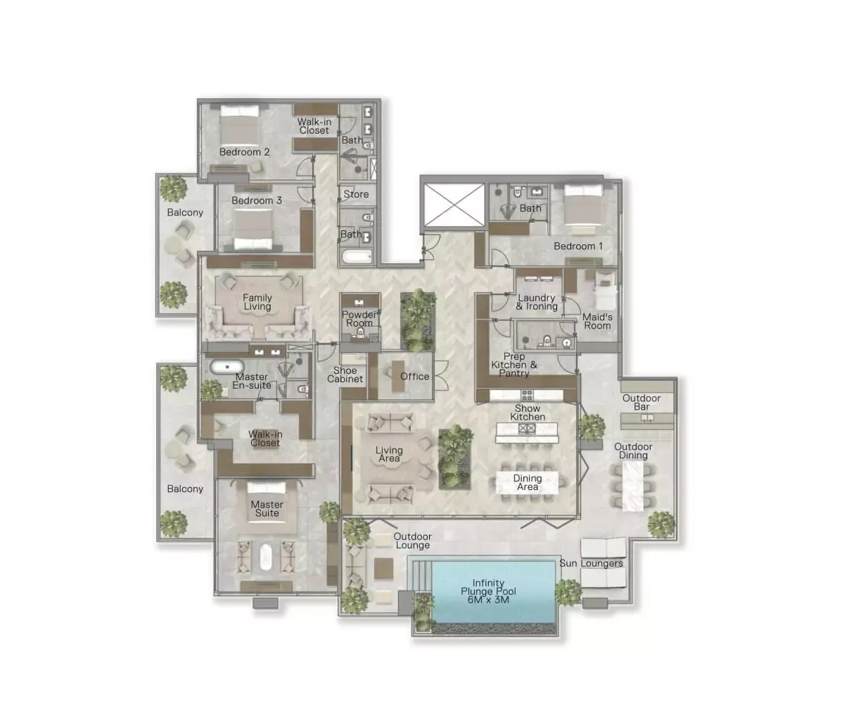 Floor plan for Type A