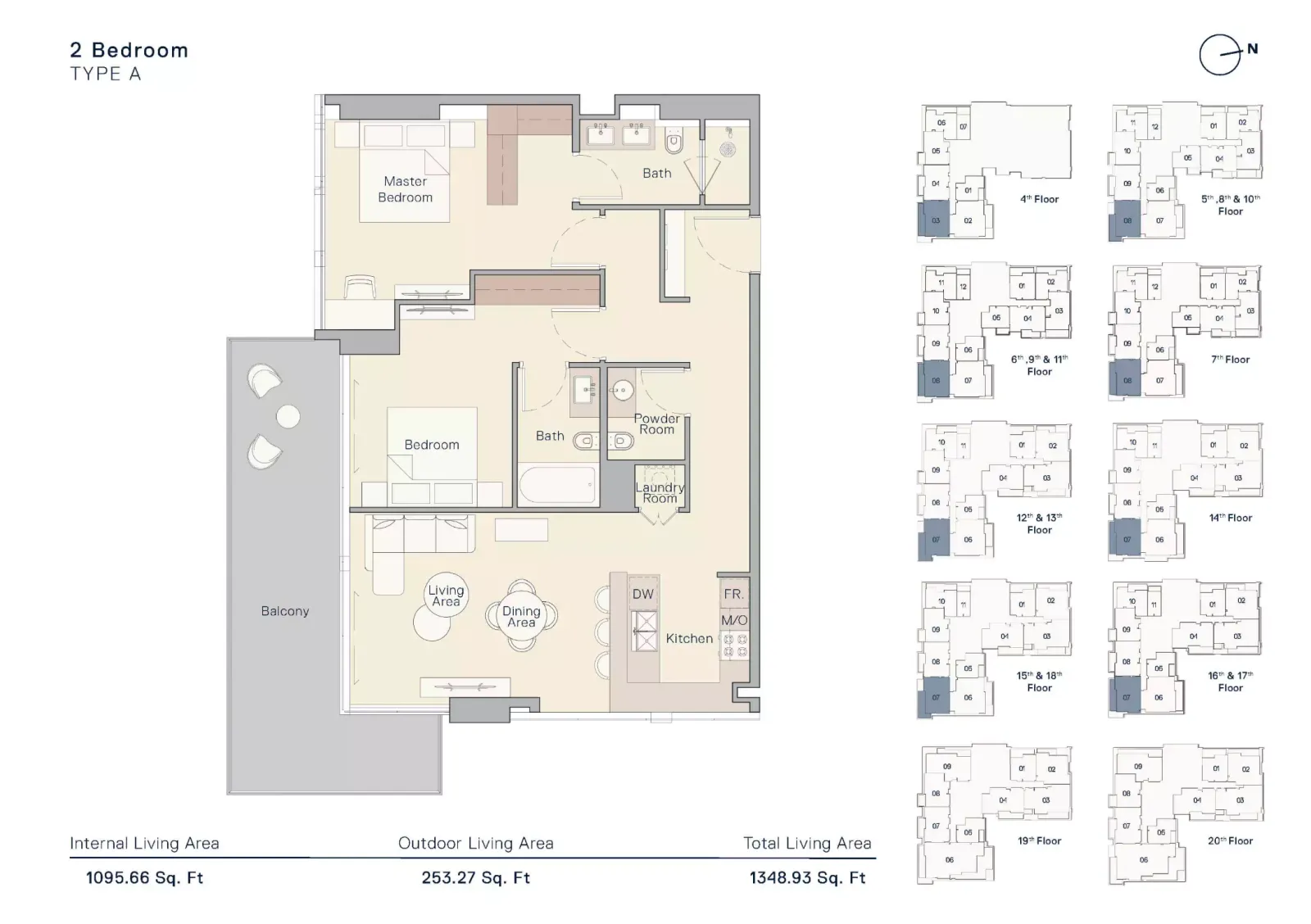 Floor plan for Type A