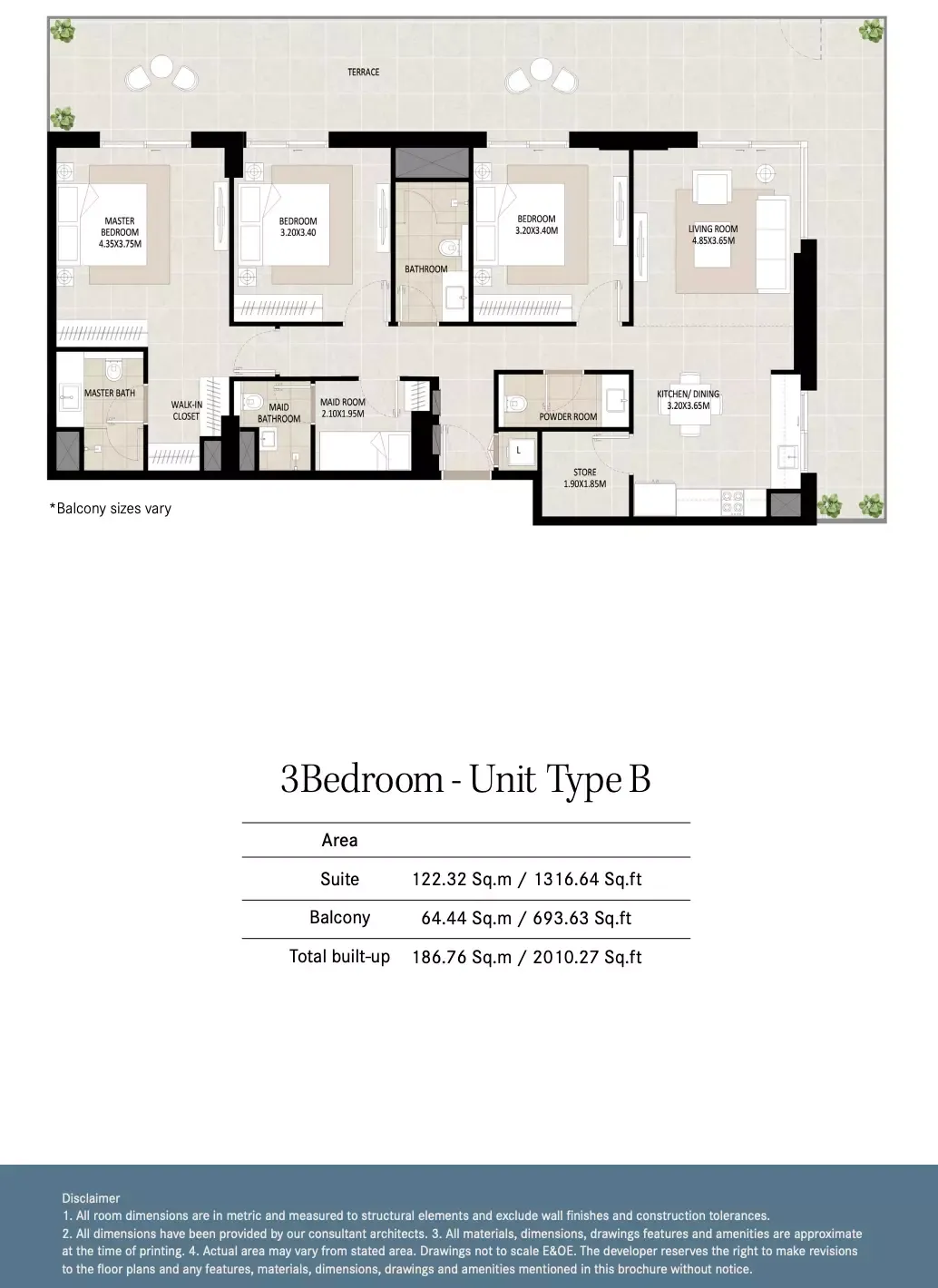 Floor plan for Type B