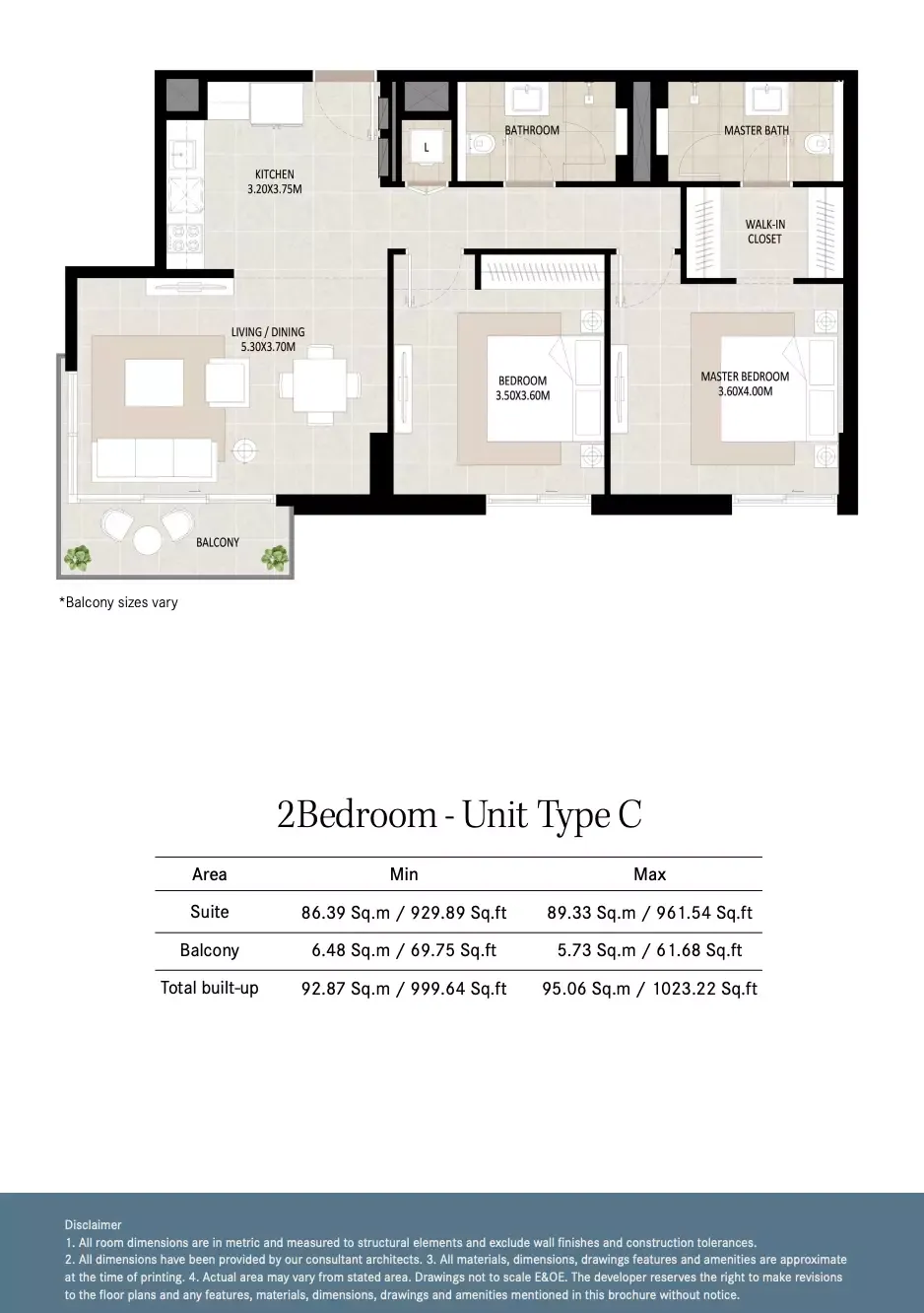 Floor plan for Type C