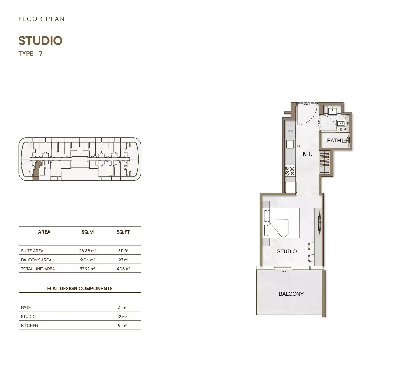 Floor plan for Type 7