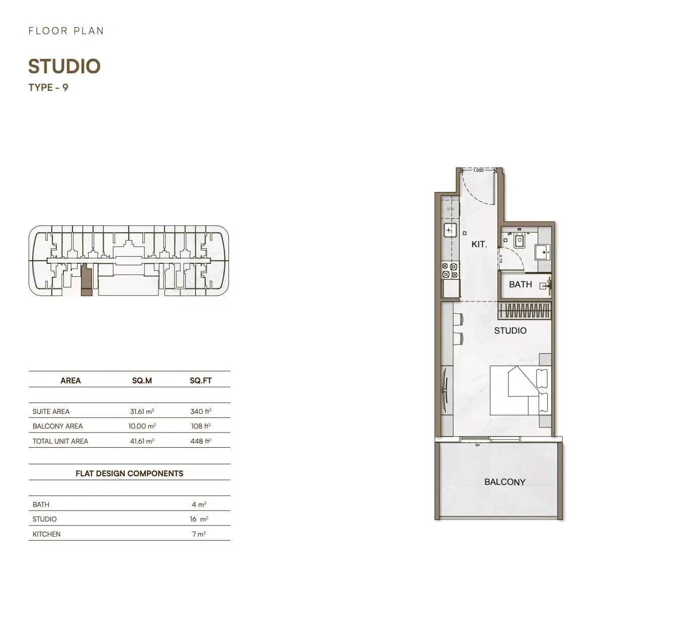 Floor plan for Type 9