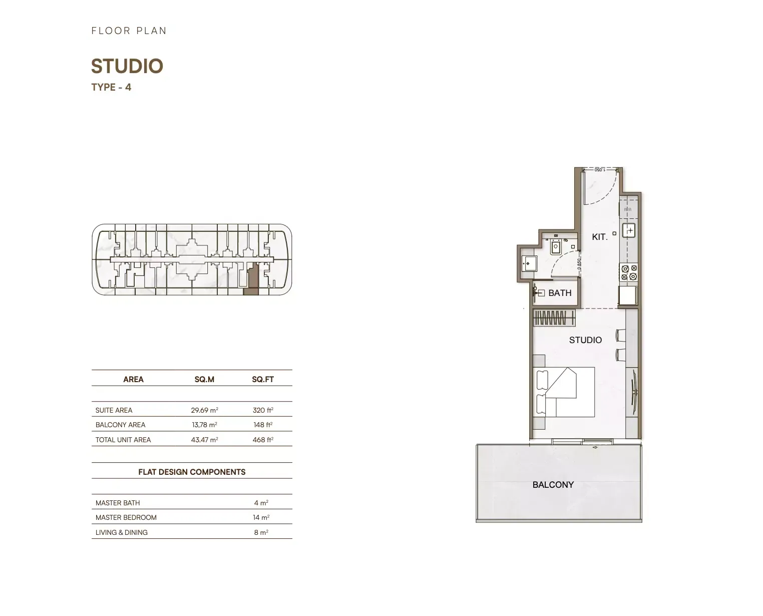 Floor plan for Type 4
