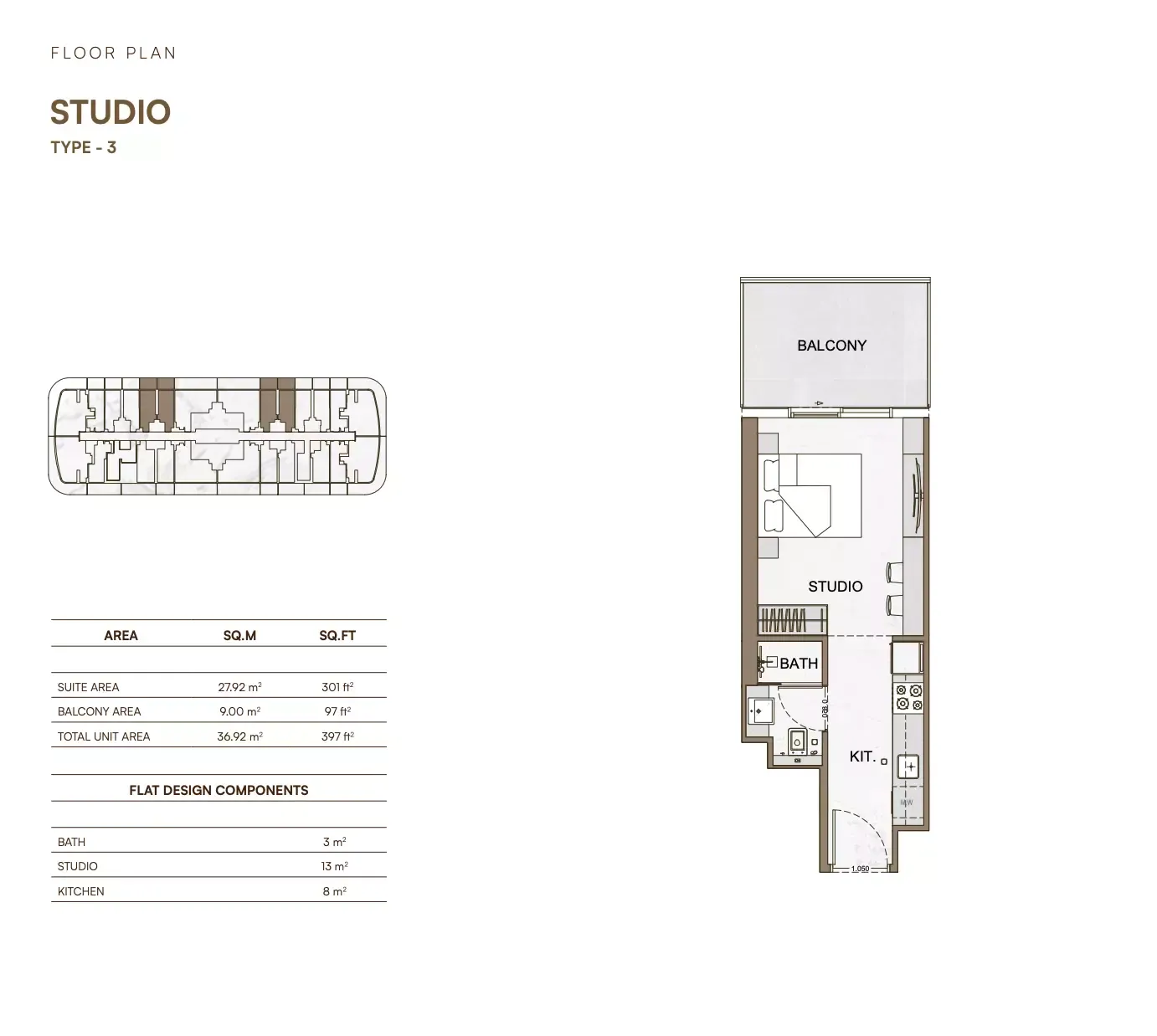 Floor plan for Type 3