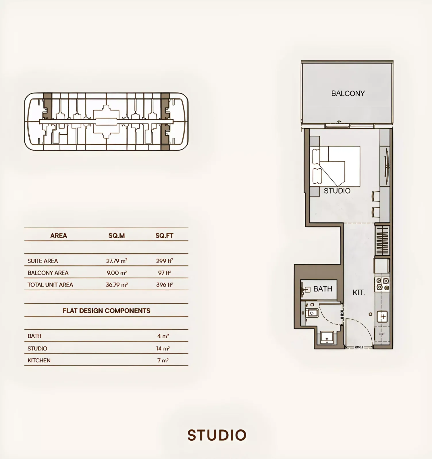 Floor plan for Type 1