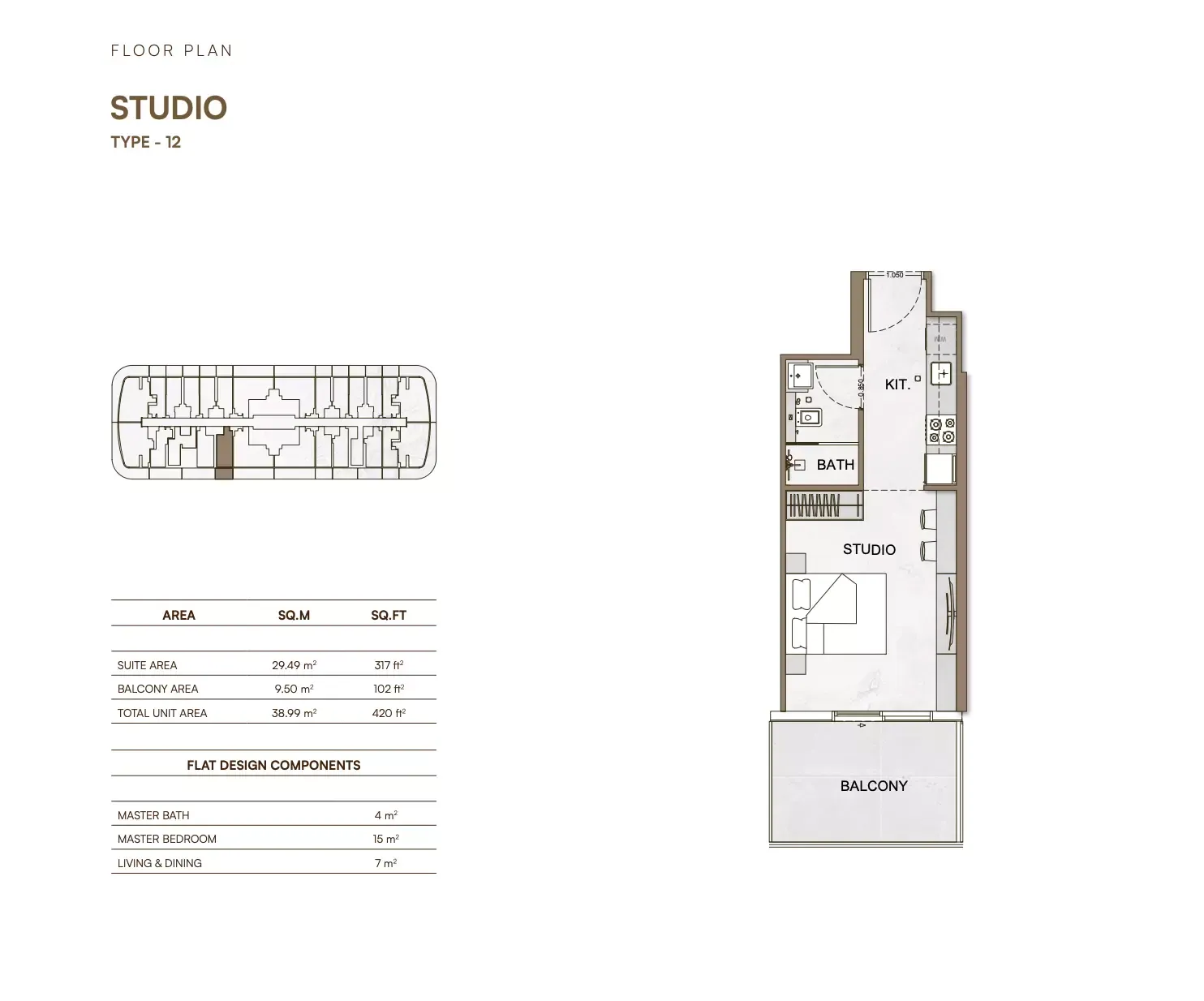Floor plan for Type 12