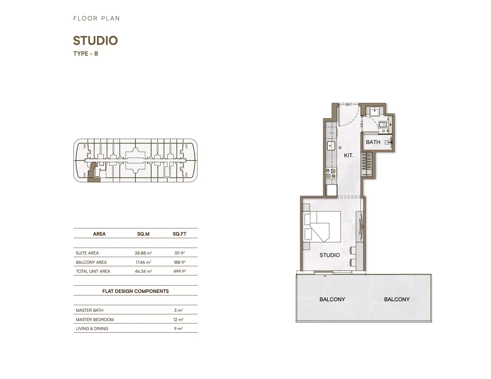 Floor plan for Type 8