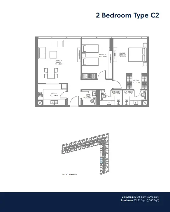 Floor plan for Type C2