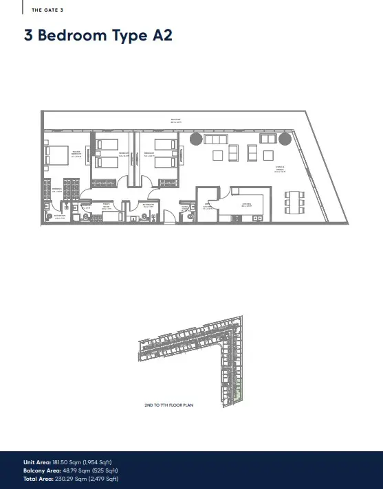 Floor plan for Type A2