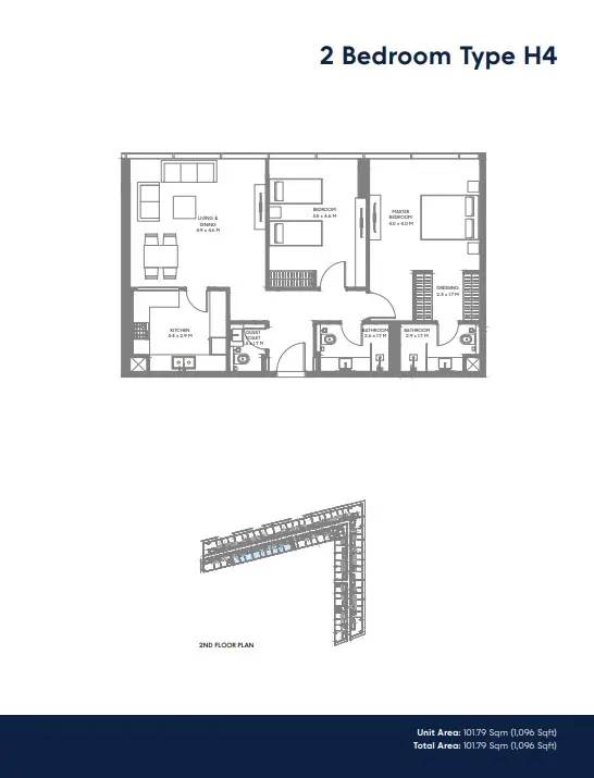 Floor plan for Type H4