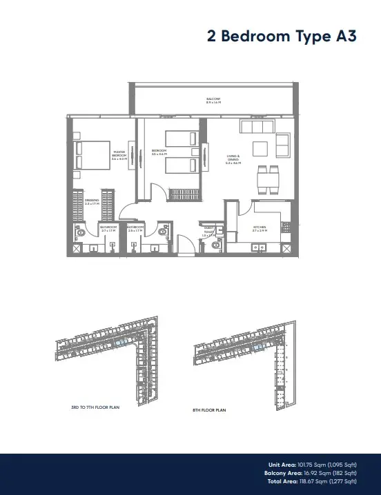 Floor plan for Type A3