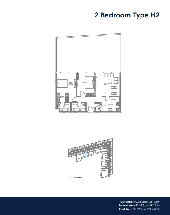 Floor plan for Type H2
